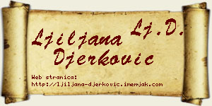 Ljiljana Đerković vizit kartica